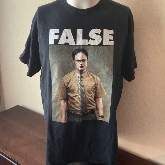 The Office Other - The Office Dwight Schrute "False" Graphic Tee XL